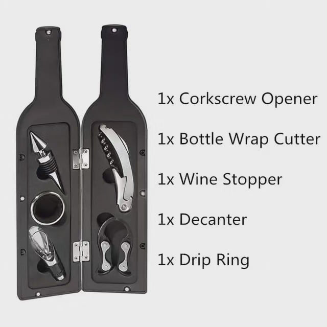 5Pcs Tire-bouchon Set idée cadeau