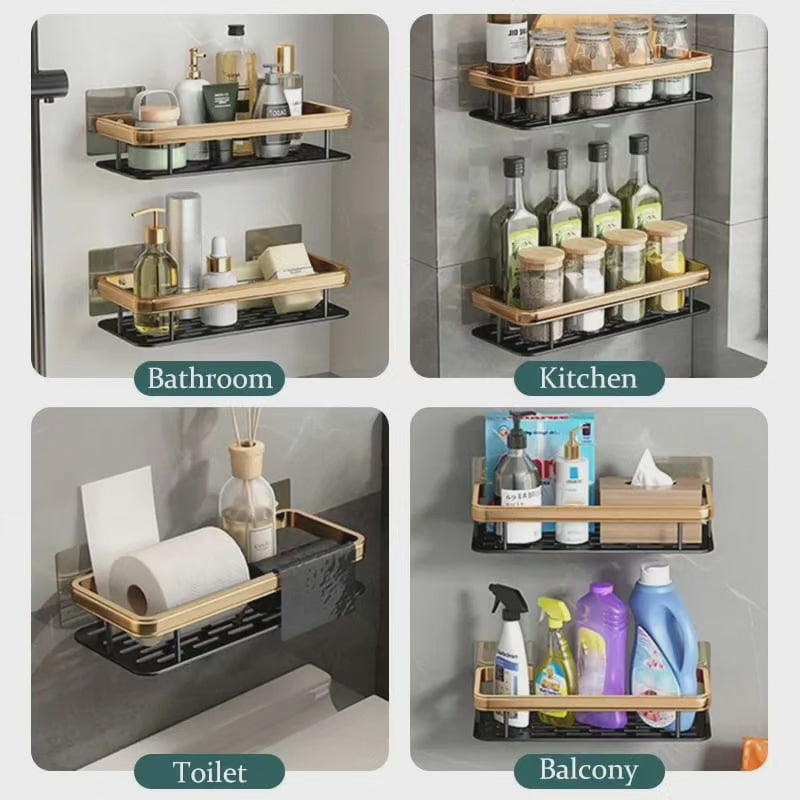 Étagères de salle de bain / Organisateur de douche Candy Salle de bain Noir