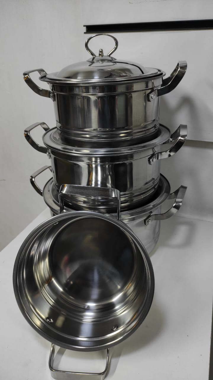 Ensemble de casseroles en acier inoxydable