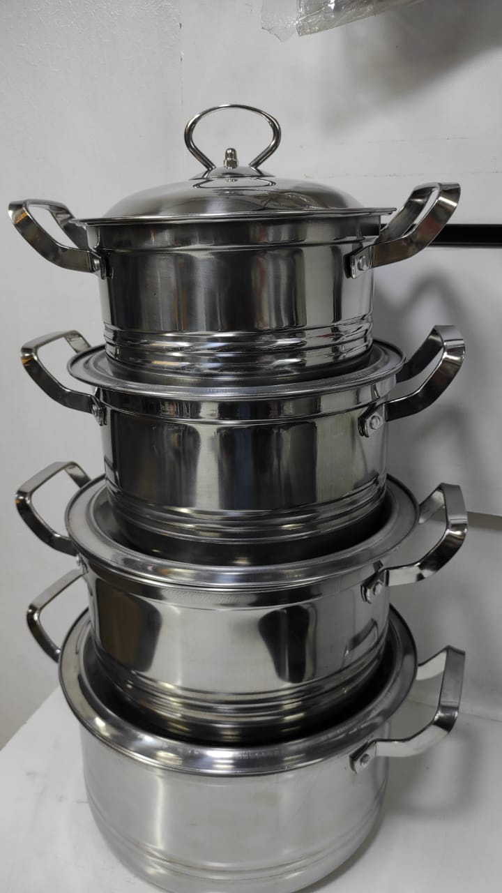 Ensemble de casseroles en acier inoxydable