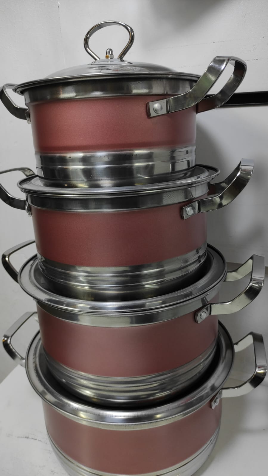 Ensemble de casseroles en acier inoxydable
