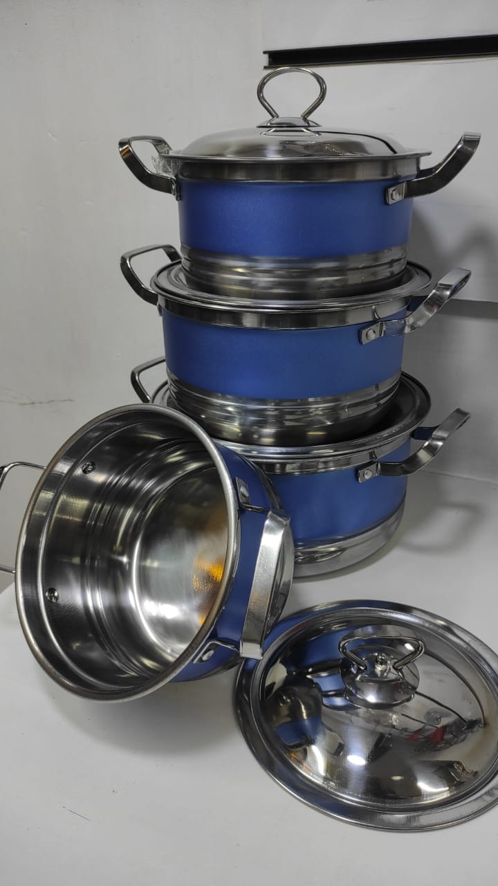 Ensemble de casseroles en acier inoxydable