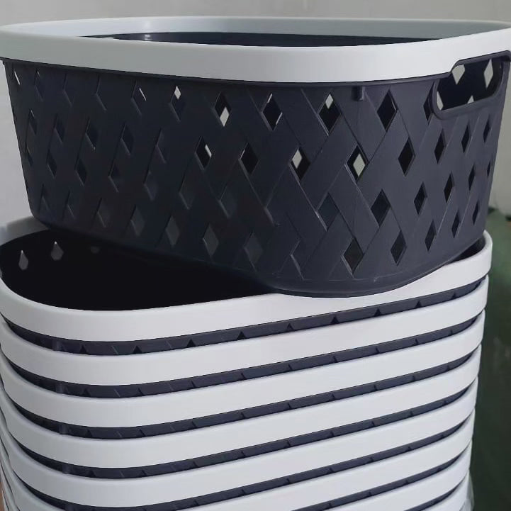 Bacs de rangement en plastique multicolores