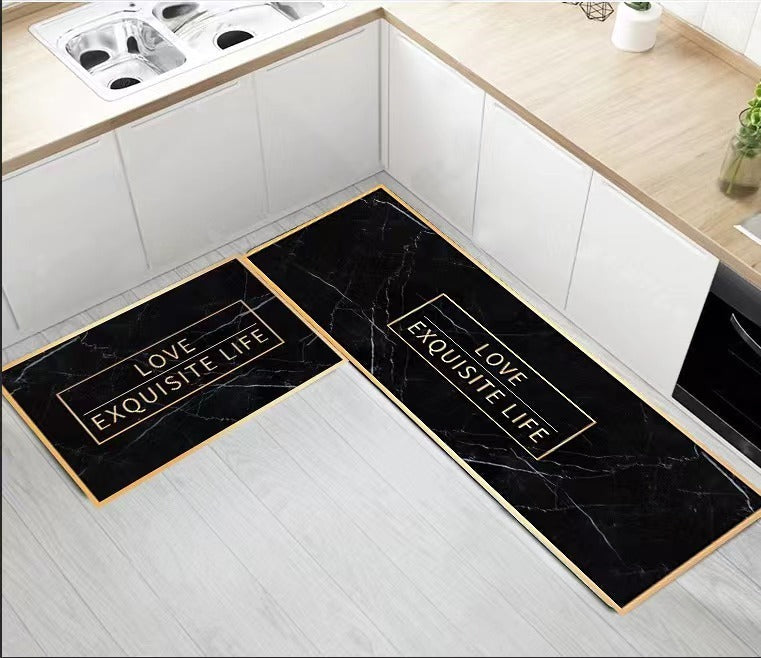 Tapis de cuisine en caoutchouc antidérapants 2 pièces