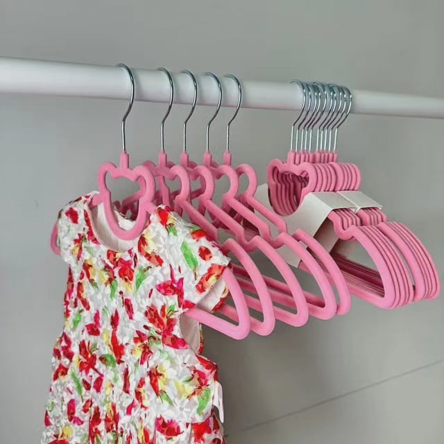 10pc Cintres en Velours pour Enfants