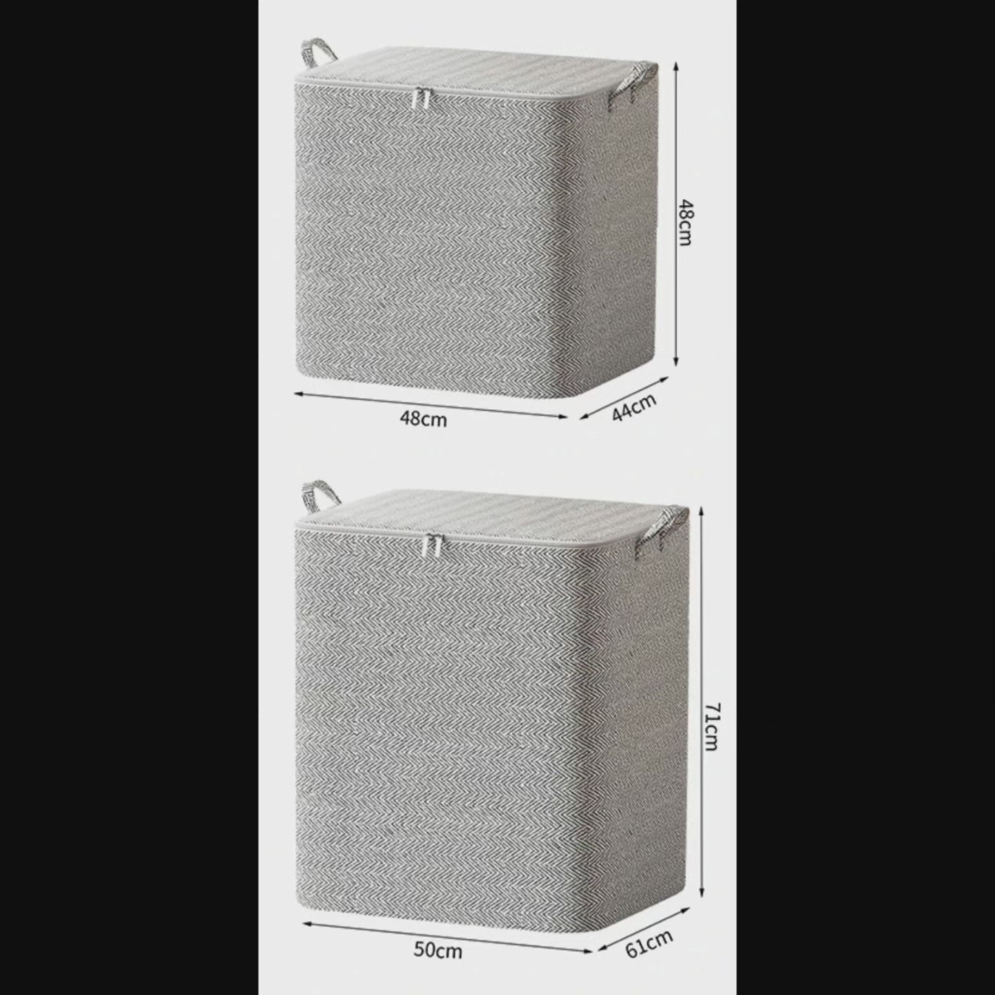Boîte de rangement pour couette non tissé