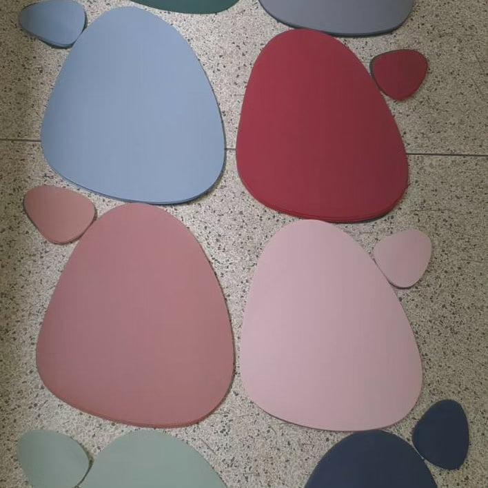 12 pcs sous-verres en cuir