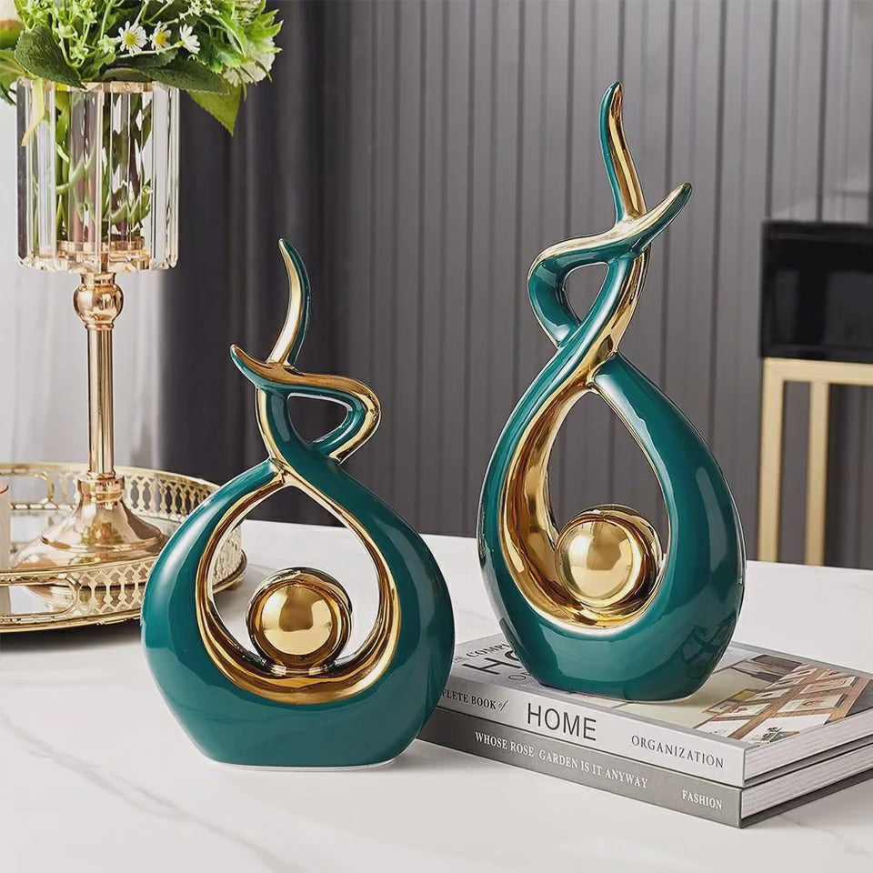 2 en 1 Décor céramique européen élégant