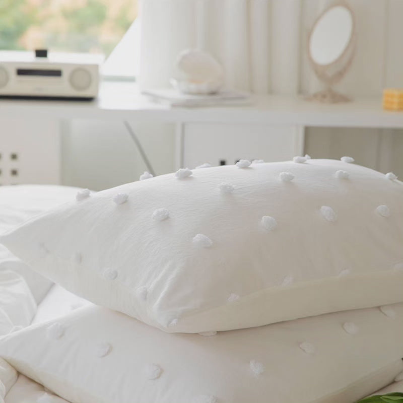 6*7 Housse de couette tuftée avec 2 taies