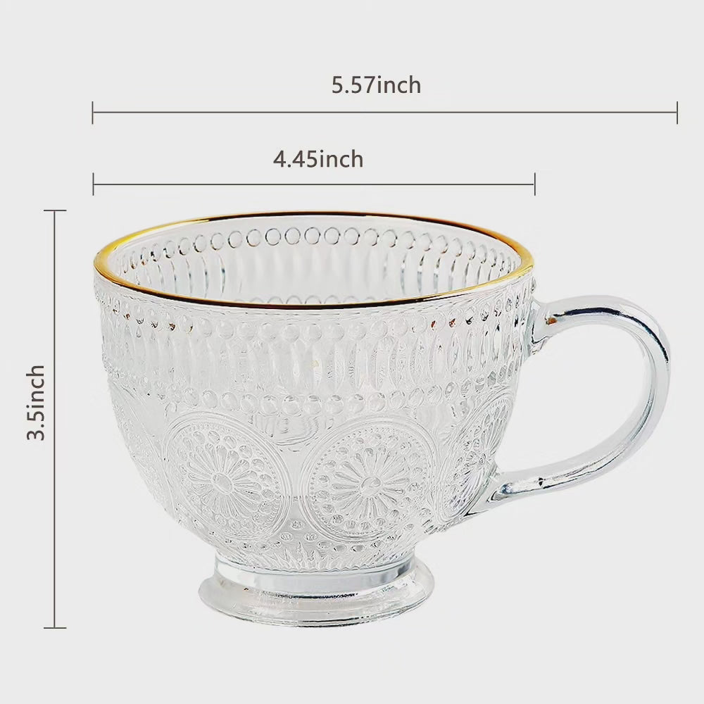 Ensemble de 3 tasses en verre