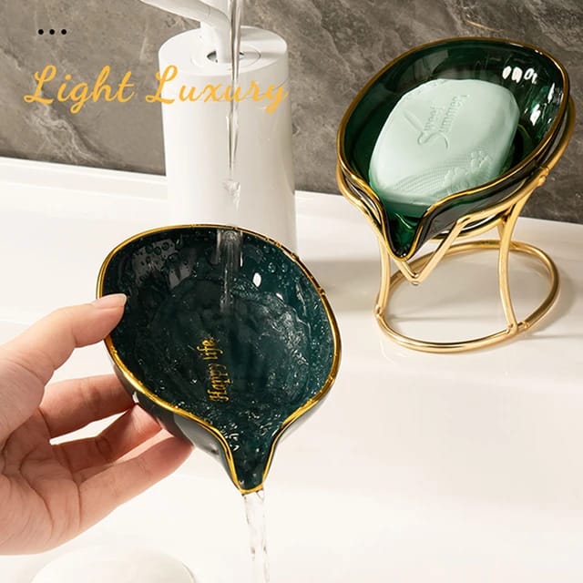 Support de savon élégant vert