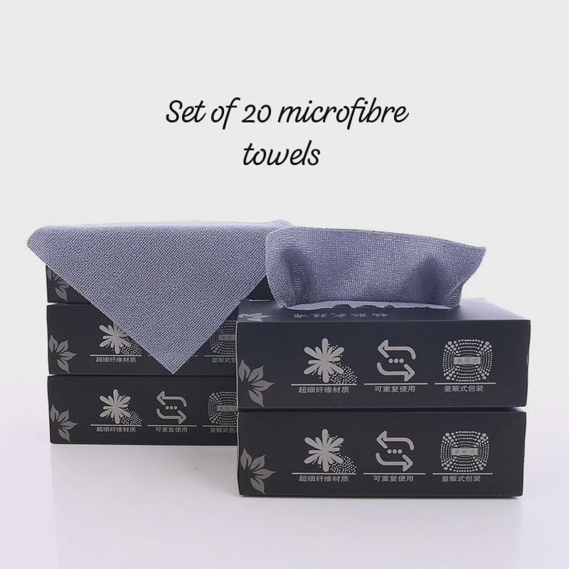 20 serviettes en microfibre