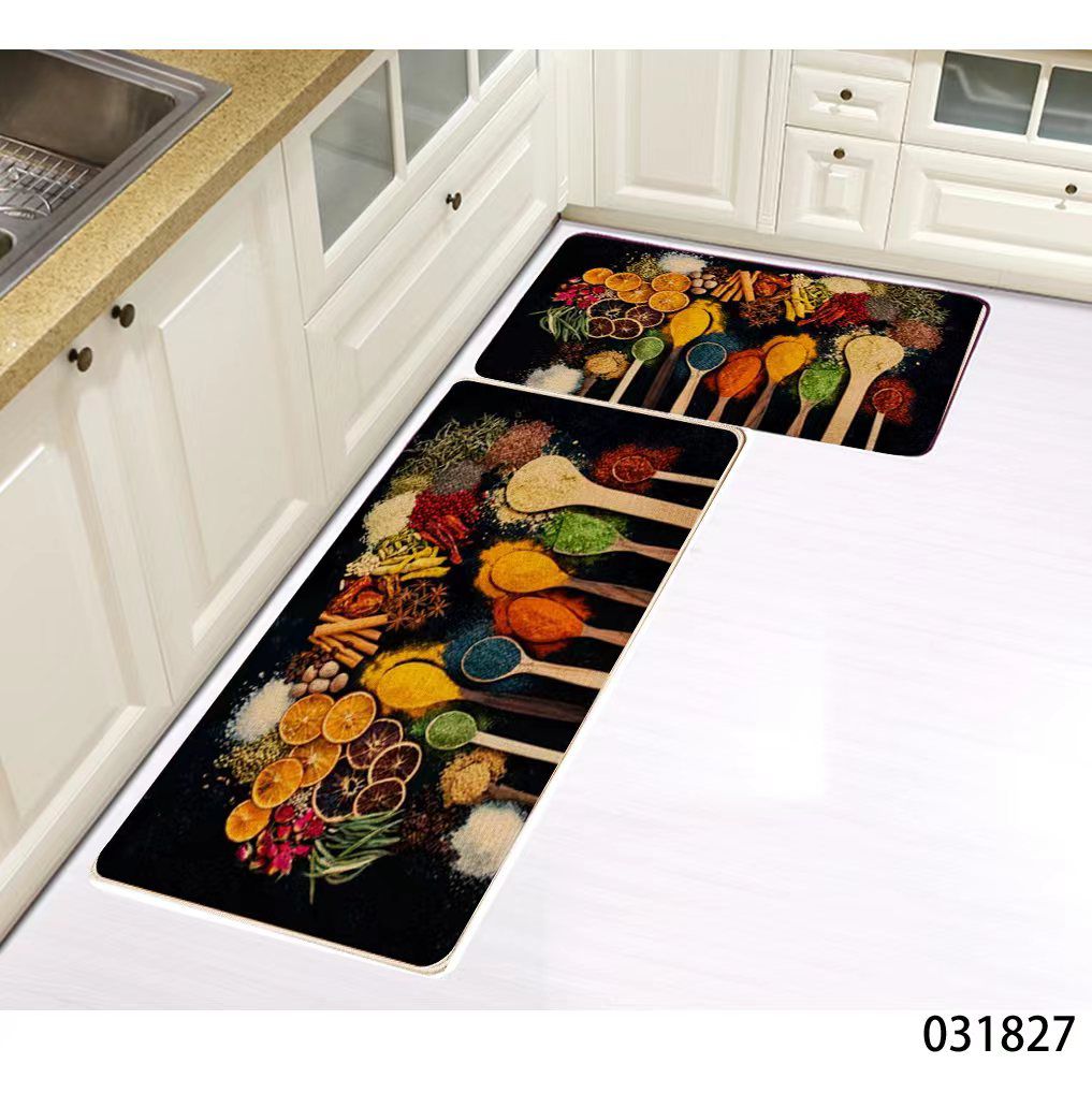 Tapis de cuisine 2 en 1 en caoutchouc