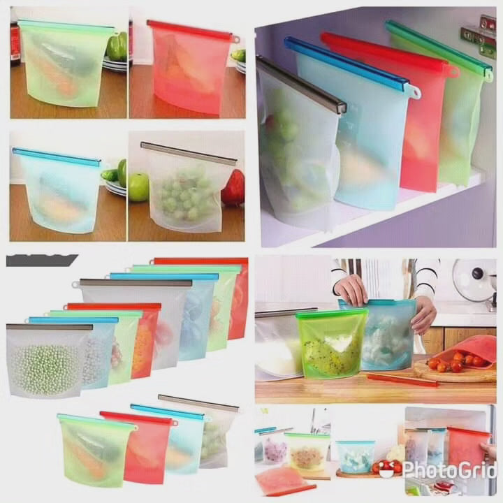 Sacs de congélation en silicone réutilisables