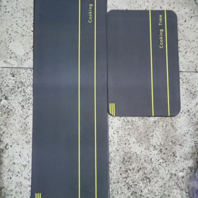 Tapis de cuisine 2 pcs avec dessous en caoutchouc super antidérapant