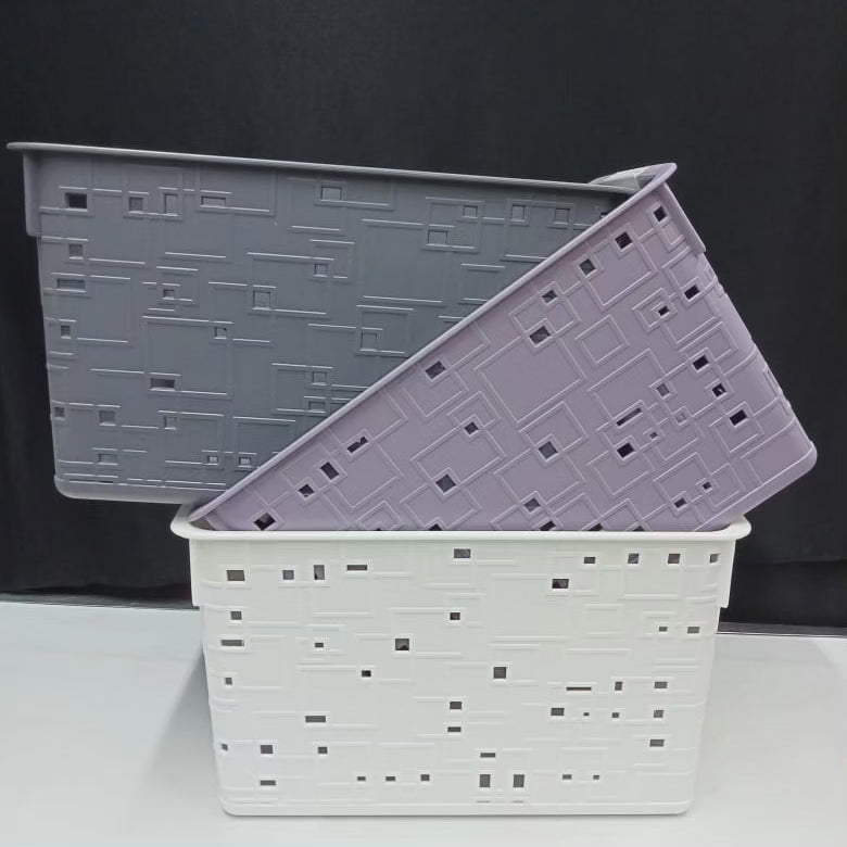 Grand Panier de Rangement en Plastique