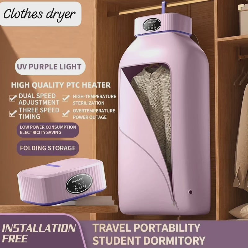 Machine de séchage de vêtements portable et pliable BlackNov