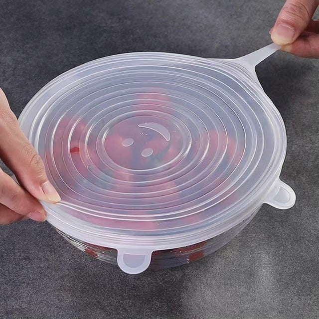 Couvercles en silicone super extensibles réutilisables