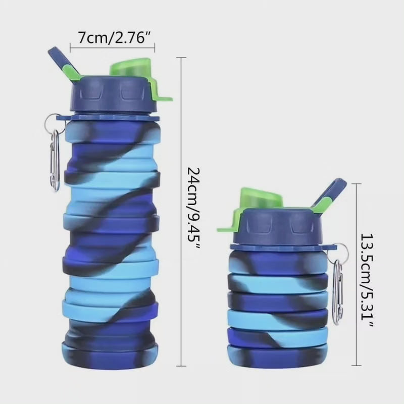 Bouteille d'eau pliable