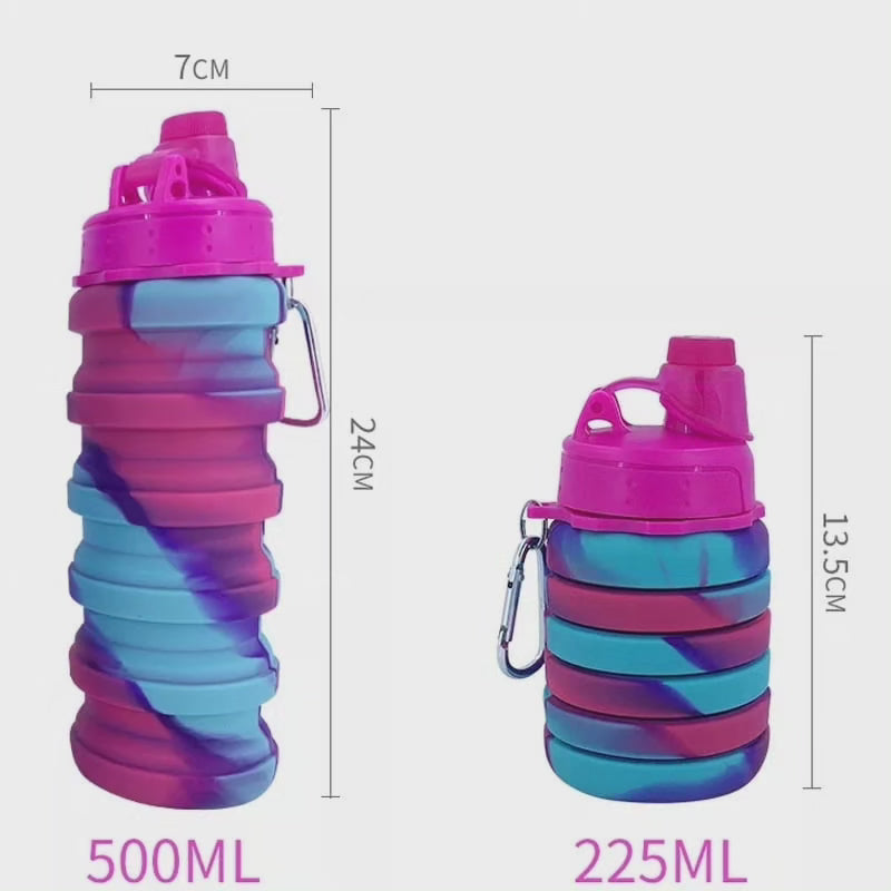 Bouteille d'eau pliable