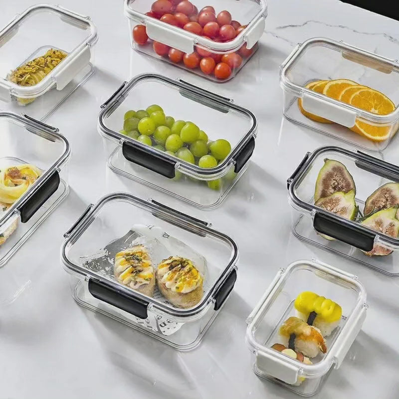 Ensemble de 2 pièces de contenants de stockage alimentaires en acrylique transparent
