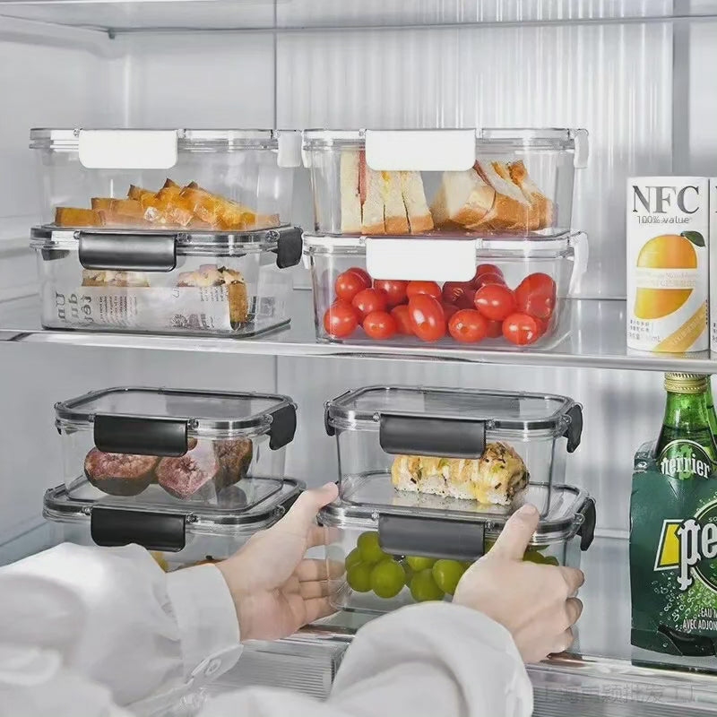 Ensemble de 2 pièces de contenants de stockage alimentaires en acrylique transparent
