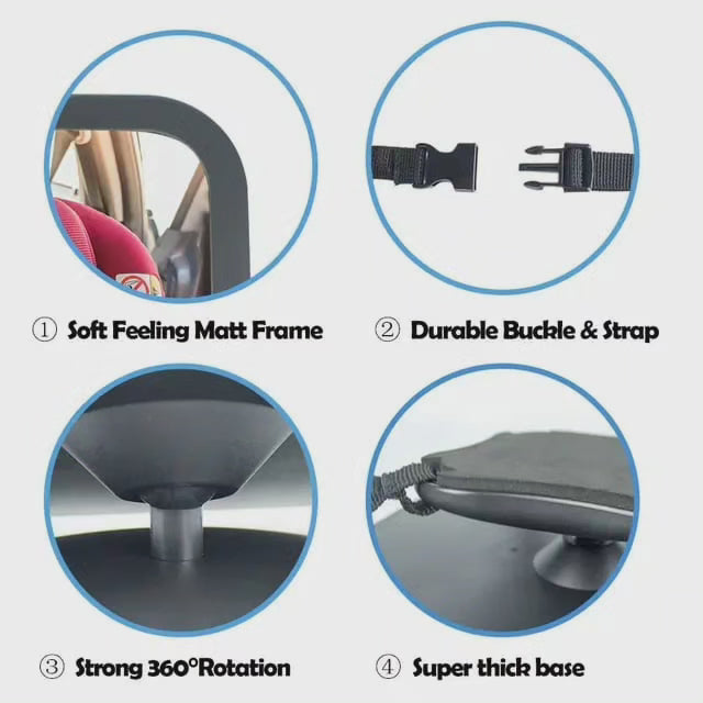 Miroir de voiture bébé ajustable