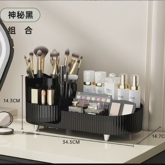 Boîte de rangement cosmétique rotative