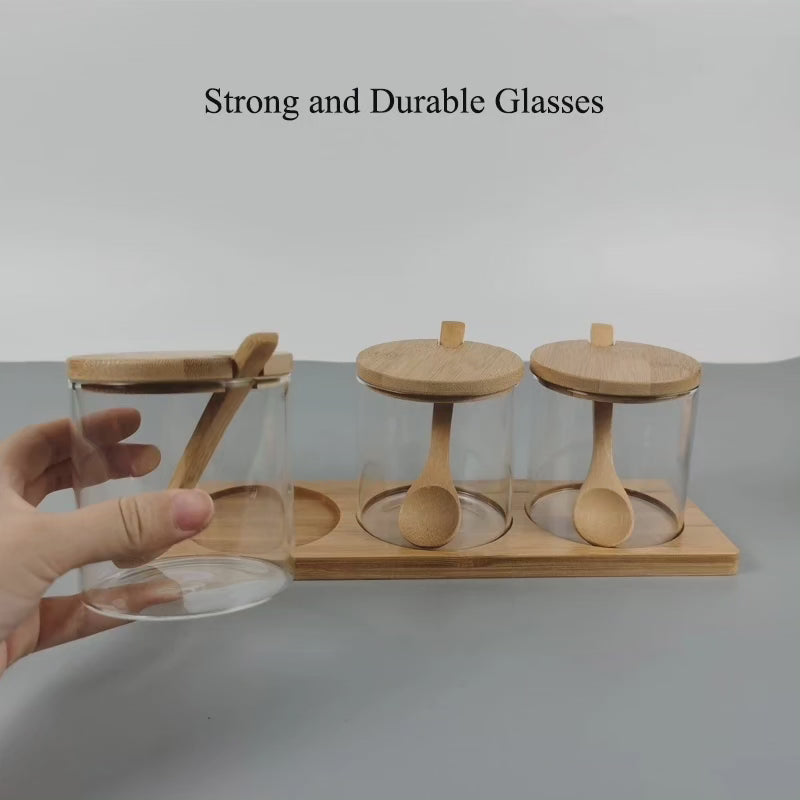 Set d'épices 3 en 1 avec plateau