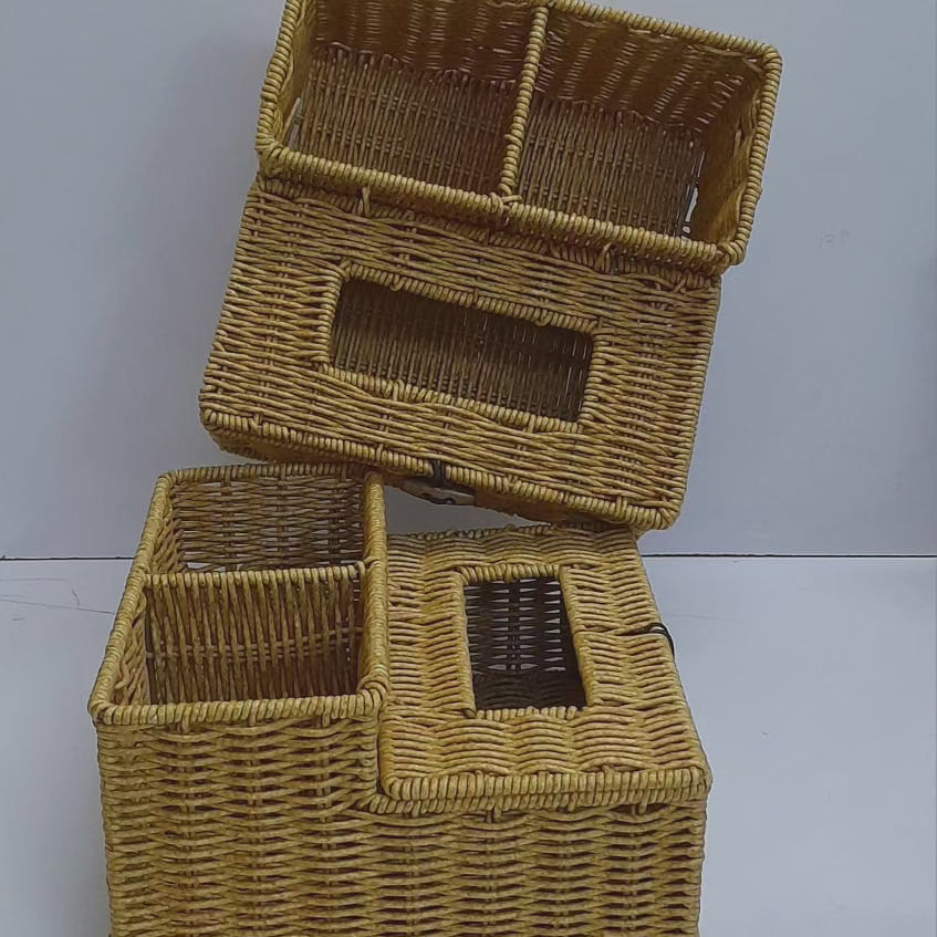 Organisateur de rangement à 3 compartiments avec support à serviettes