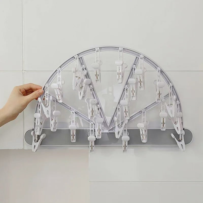 24 Cintre de vêtements pliable à clip
