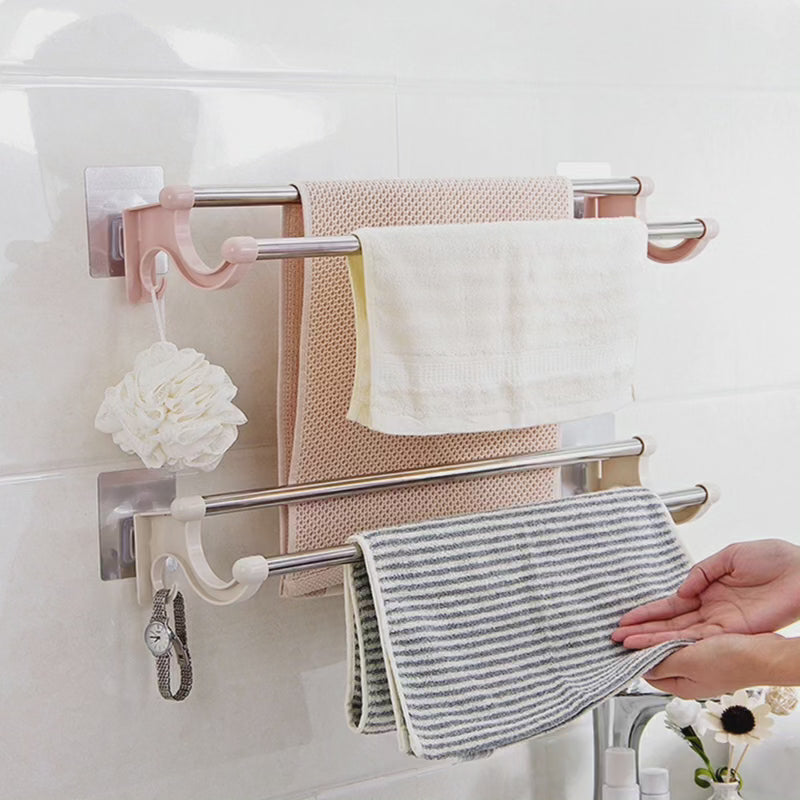 Porte-serviettes de bain en acier inoxydable