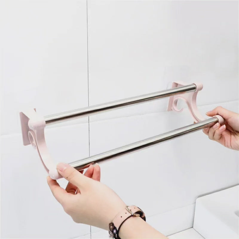 Porte-serviettes de bain en acier inoxydable