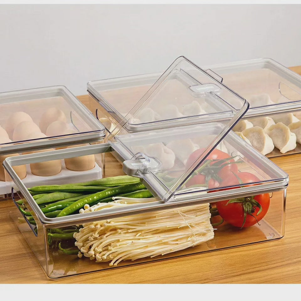 Boîte à œufs transparente avec couvercle