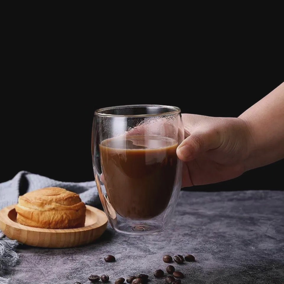 450ml Tasse en Verre à Double Paroi