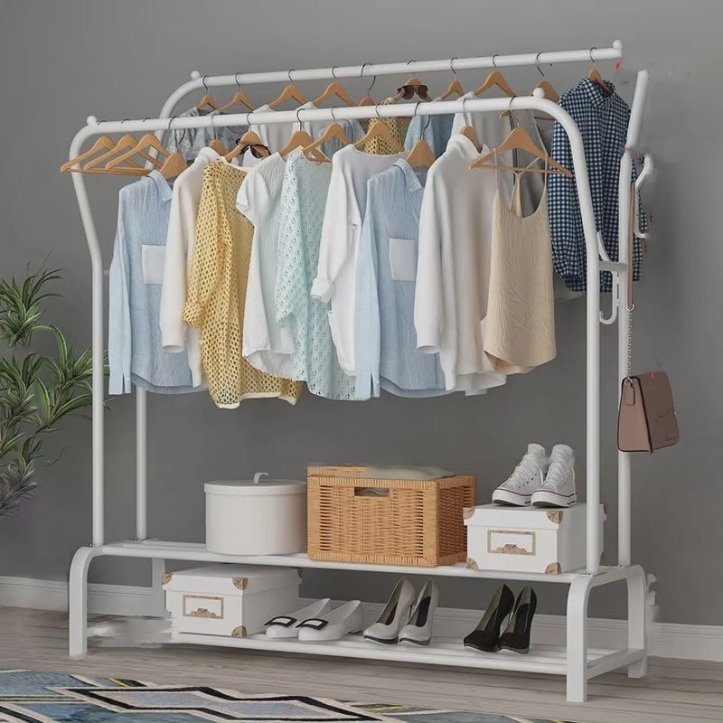 Support de vêtements à double pôle