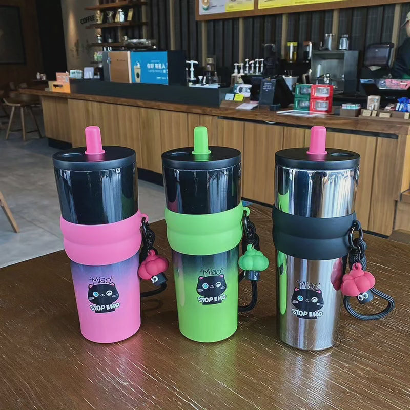710ml Tasse Thermo Ombre avec Paille