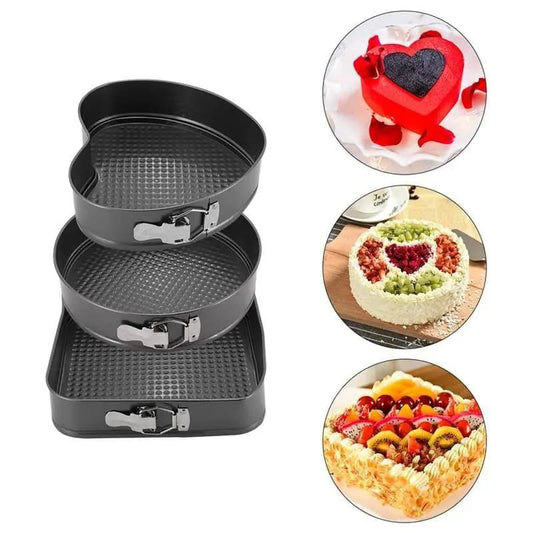 ensemble de 3 pcs de moules à gâteaux