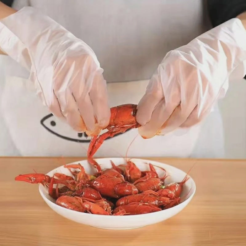 100pcs Gants de Cuisine Jetables