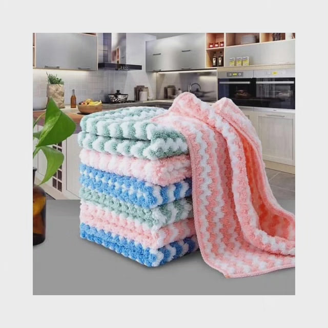 12 PC boîte de serviettes en microfibre