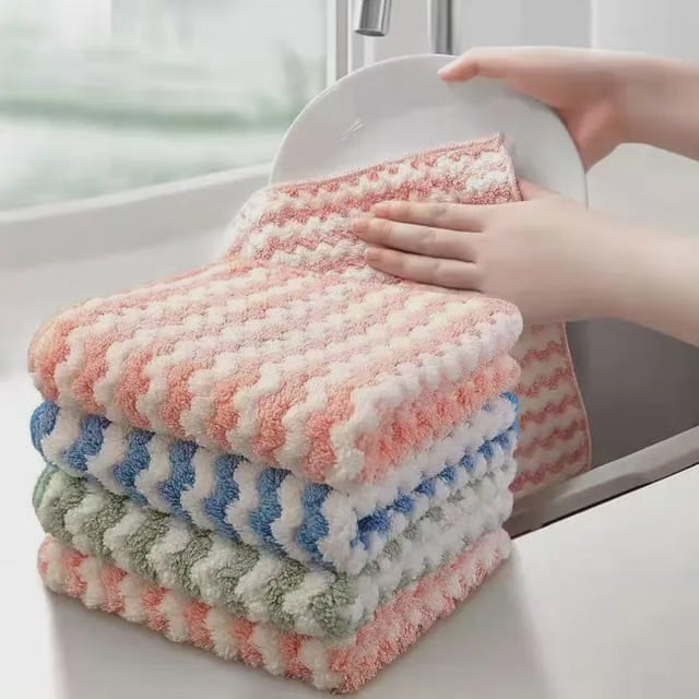 12 PC boîte de serviettes en microfibre