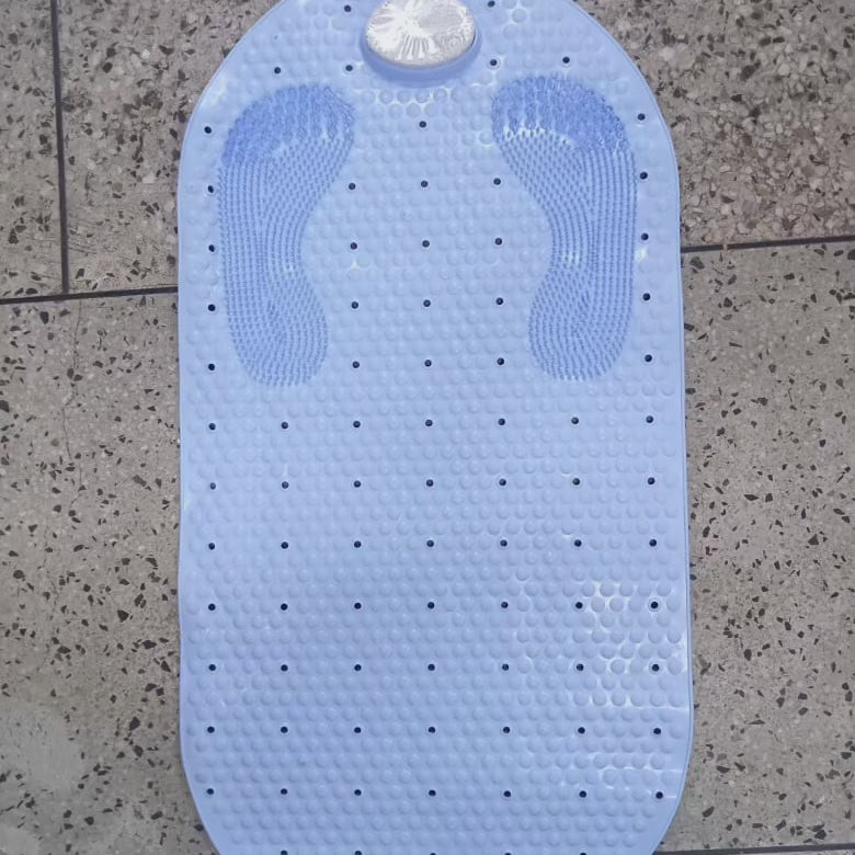 Tapis de bain antidérapant avec éponge en pierre ponce