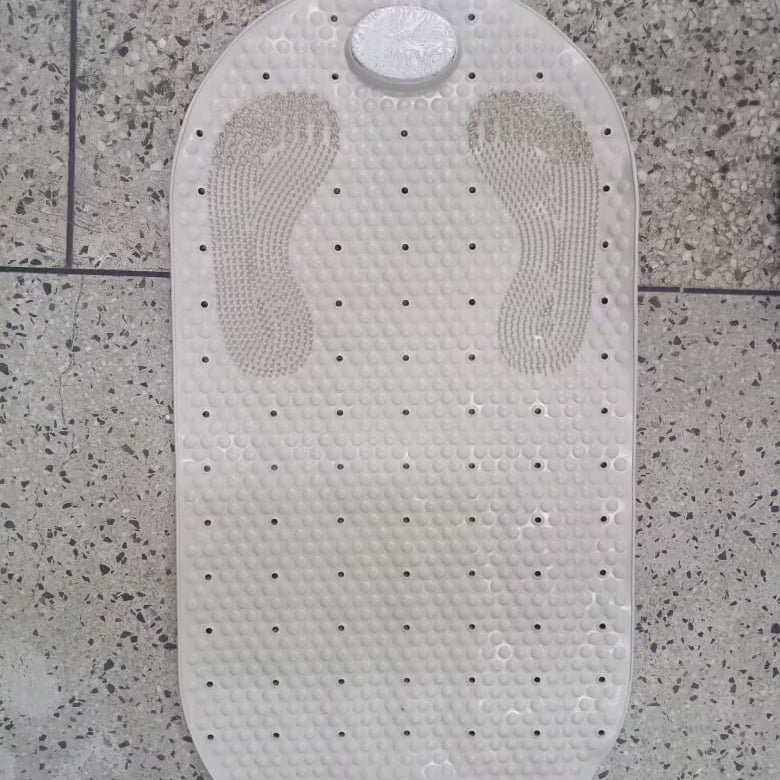 Tapis de bain antidérapant avec éponge en pierre ponce