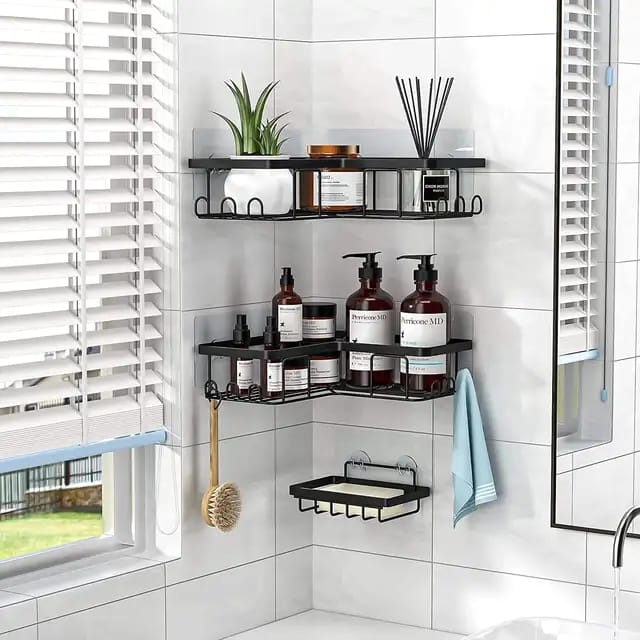 Set de 3 pièces Étagère de Douche