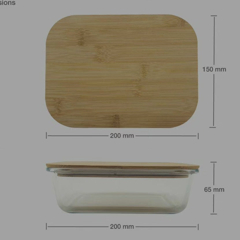 Boîte de rangement hermétique en verre pour collations