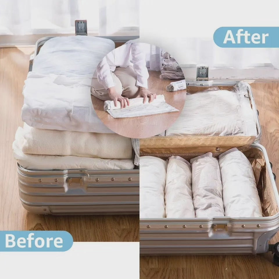 10pc Sacs de compression pour vêtements de voyage