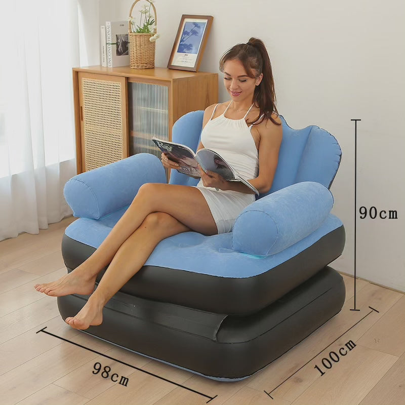 5 en 1 canapé-lit gonflable avec accoudoir en L
