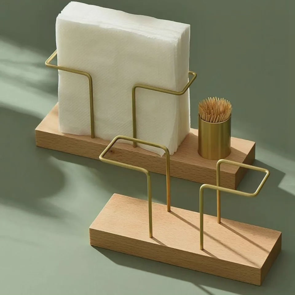 Porte-serviette en métal élégant