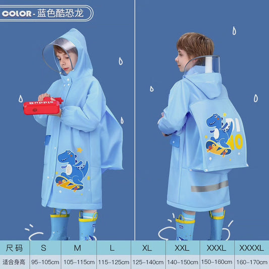 UNISEXE - Imperméables à thème cartoon pour enfants avec ouverture pour sac à dos + sacs de transport*