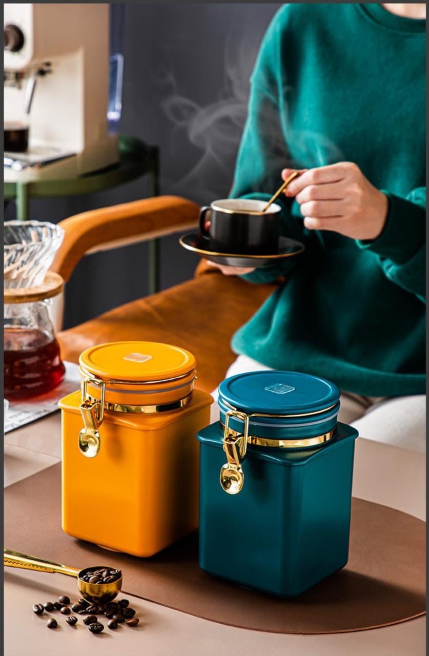 1.1 L Bocaux de stockage de café hermétiques